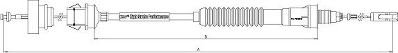 SONOVA CF01096 - Въжен механизъм, задействане на съединителя vvparts.bg