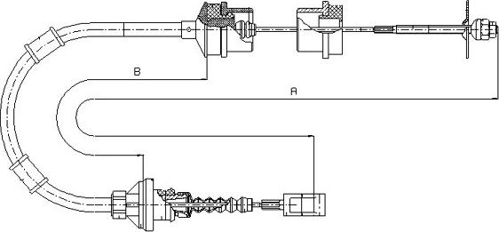 SONOVA CF01152 - Въжен механизъм, задействане на съединителя vvparts.bg