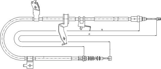 SONOVA CM08460 - Жило, ръчна спирачка vvparts.bg