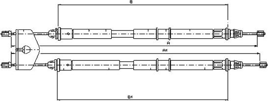 SONOVA CM08280 - Жило, ръчна спирачка vvparts.bg