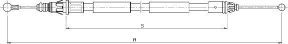 SONOVA CM15390 - Жило, ръчна спирачка vvparts.bg