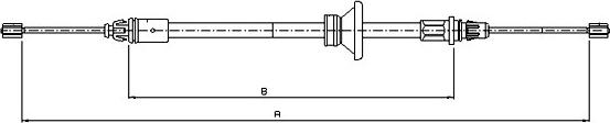 SONOVA CM15360 - Жило, ръчна спирачка vvparts.bg