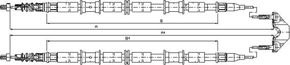 SONOVA CM12300 - Жило, ръчна спирачка vvparts.bg