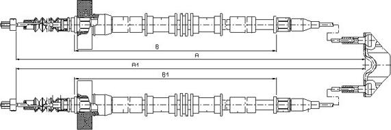 SONOVA CM12260 - Жило, ръчна спирачка vvparts.bg