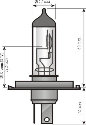 Spahn Glühlampen 54174HD - Крушка с нагреваема жичка, фар за дълги светлини vvparts.bg