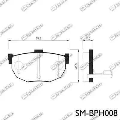 Parts-Mall PKA-012 - Комплект спирачно феродо, дискови спирачки vvparts.bg