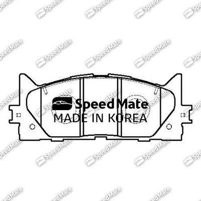 SpeedMate SM-BPJ009 - Комплект спирачно феродо, дискови спирачки vvparts.bg