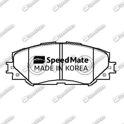 SpeedMate SM-BPJ025 - Комплект спирачно феродо, дискови спирачки vvparts.bg