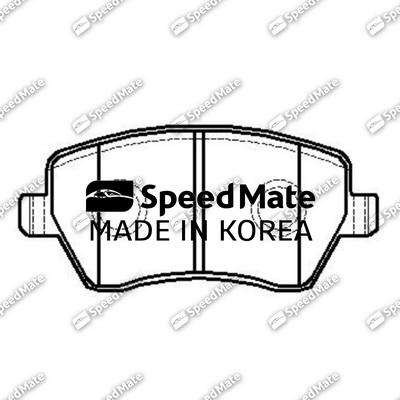 SpeedMate SM-BPJ027 - Комплект спирачно феродо, дискови спирачки vvparts.bg