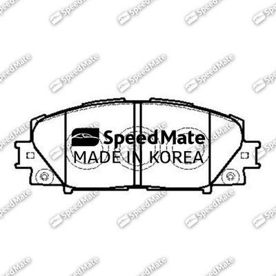 SpeedMate SM-BPJ234 - Комплект спирачно феродо, дискови спирачки vvparts.bg