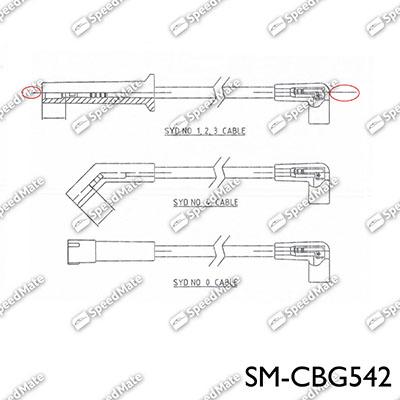 SpeedMate SM-CBG542 - Комплект запалителеи кабели vvparts.bg