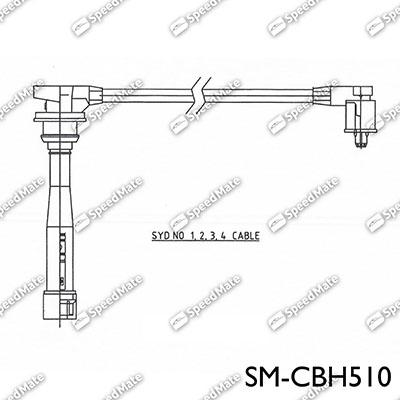 SpeedMate SM-CBH510 - Комплект запалителеи кабели vvparts.bg