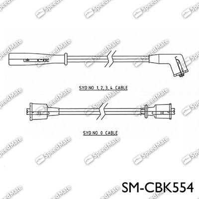 SpeedMate SM-CBK554 - Комплект запалителеи кабели vvparts.bg