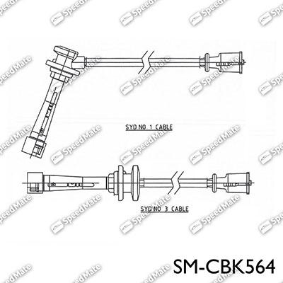 SpeedMate SM-CBK564 - Комплект запалителеи кабели vvparts.bg