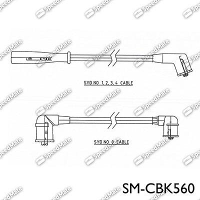 SpeedMate SM-CBK560 - Комплект запалителеи кабели vvparts.bg
