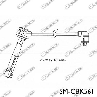 SpeedMate SM-CBK561 - Комплект запалителеи кабели vvparts.bg