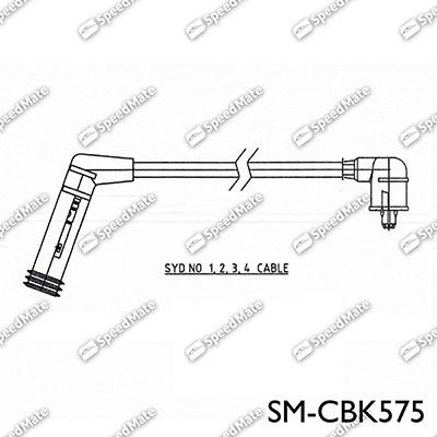 SpeedMate SM-CBK575 - Комплект запалителеи кабели vvparts.bg