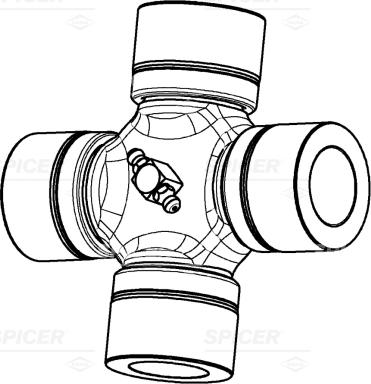 Spicer 7687400600000 - Шарнирно съединение, карданен вал vvparts.bg