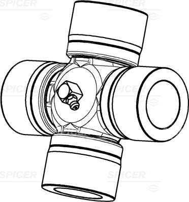 Spicer 7286370600010 - Шарнирно съединение, карданен вал vvparts.bg