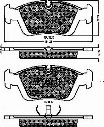 Spidan 30946 - Комплект спирачно феродо, дискови спирачки vvparts.bg