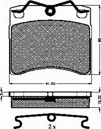 Spidan 30962 - Комплект спирачно феродо, дискови спирачки vvparts.bg