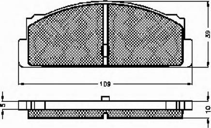 Spidan 30009 - Комплект спирачно феродо, дискови спирачки vvparts.bg