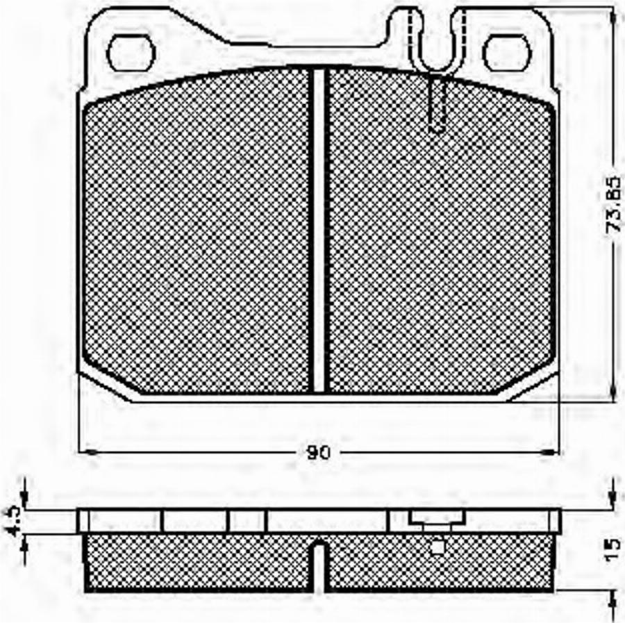 Spidan 30089 - Комплект спирачно феродо, дискови спирачки vvparts.bg