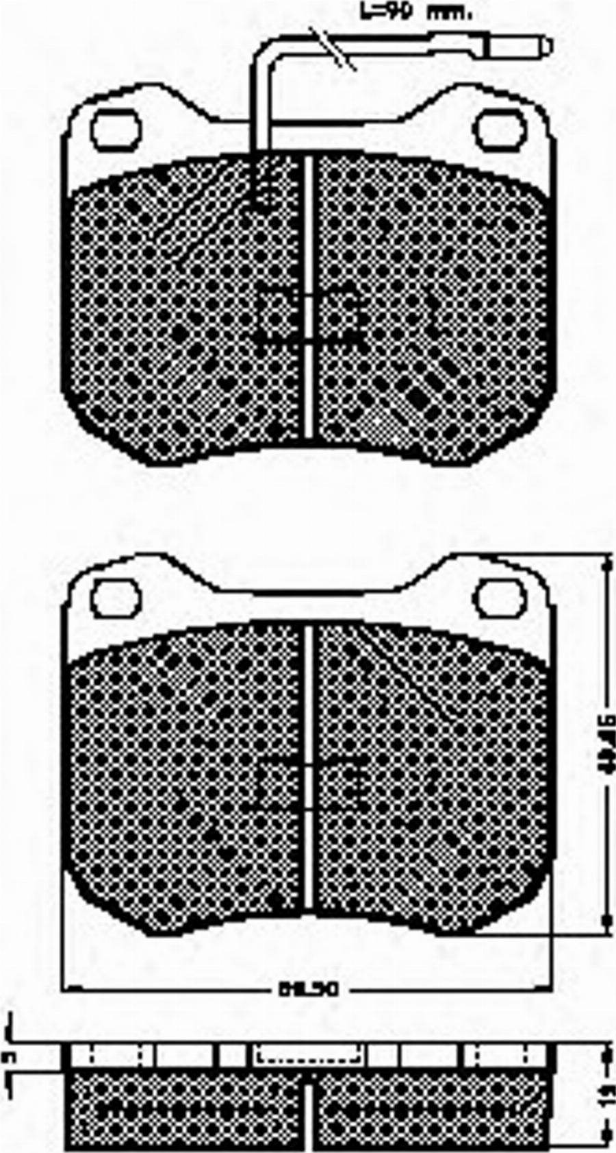 Spidan 30088 - Комплект спирачно феродо, дискови спирачки vvparts.bg