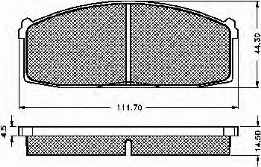 Spidan 30141 - Комплект спирачно феродо, дискови спирачки vvparts.bg