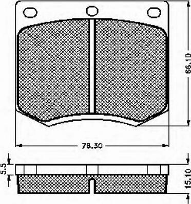 Spidan 30103 - Комплект спирачно феродо, дискови спирачки vvparts.bg