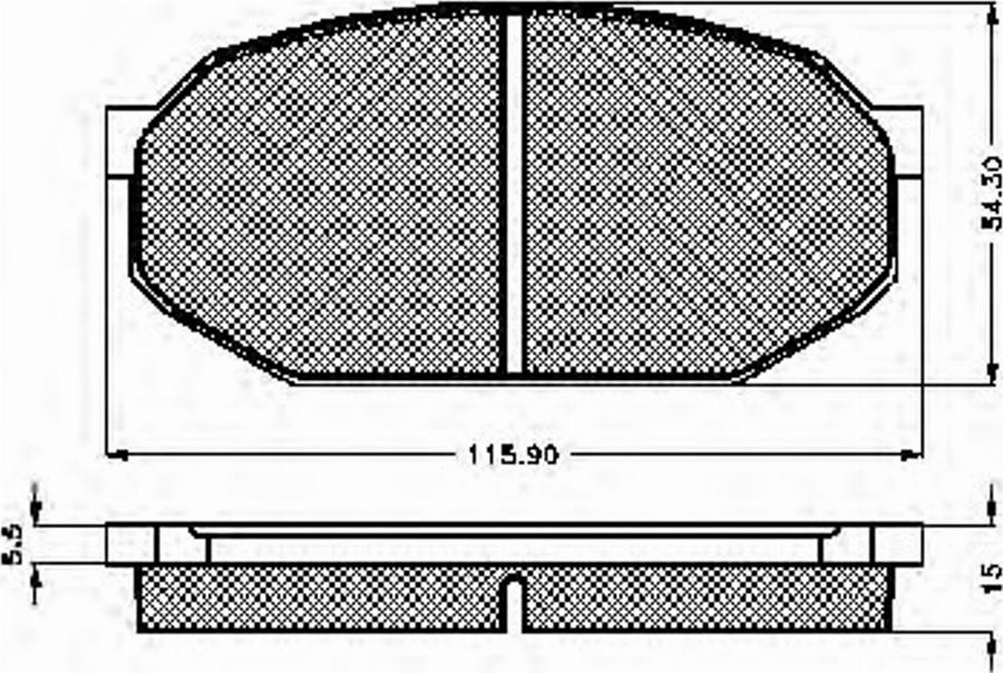 Spidan 30189 - Комплект спирачно феродо, дискови спирачки vvparts.bg