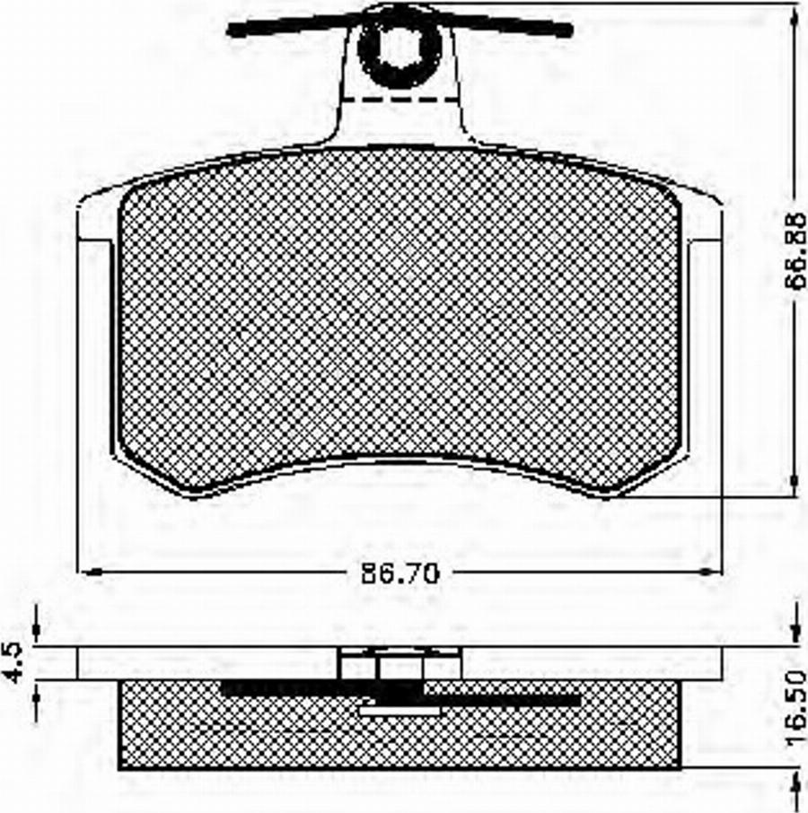 Spidan 30138 - Комплект спирачно феродо, дискови спирачки vvparts.bg