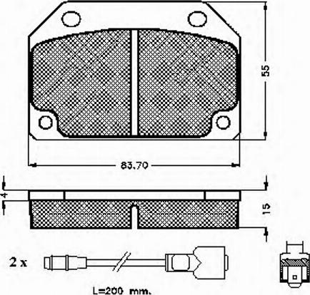 Spidan 30125 - Комплект спирачно феродо, дискови спирачки vvparts.bg