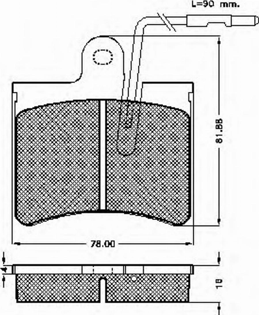 Spidan 30174 - Комплект спирачно феродо, дискови спирачки vvparts.bg