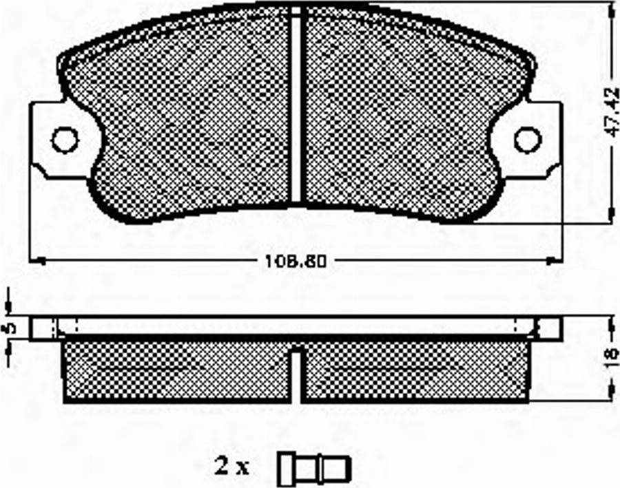 Spidan 30208 - Комплект спирачно феродо, дискови спирачки vvparts.bg