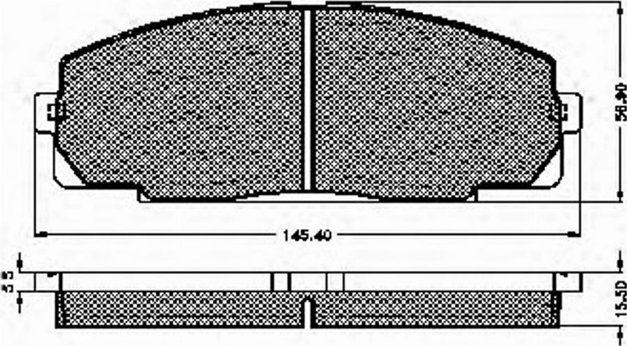 Spidan 31903 - Комплект спирачно феродо, дискови спирачки vvparts.bg