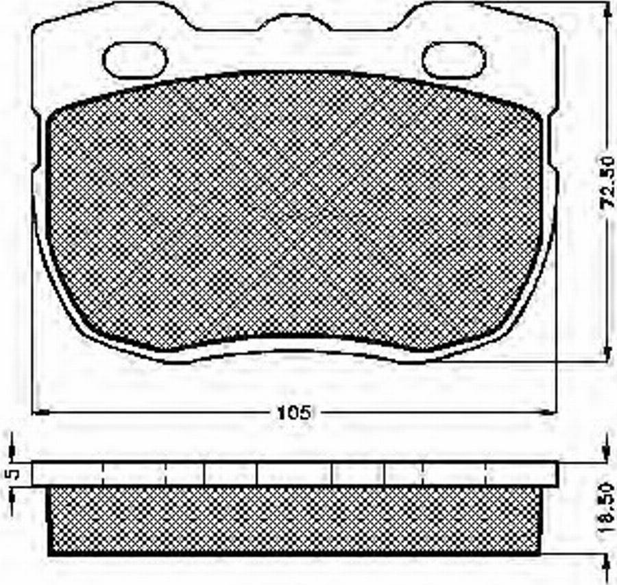 Spidan 31451 - Комплект спирачно феродо, дискови спирачки vvparts.bg