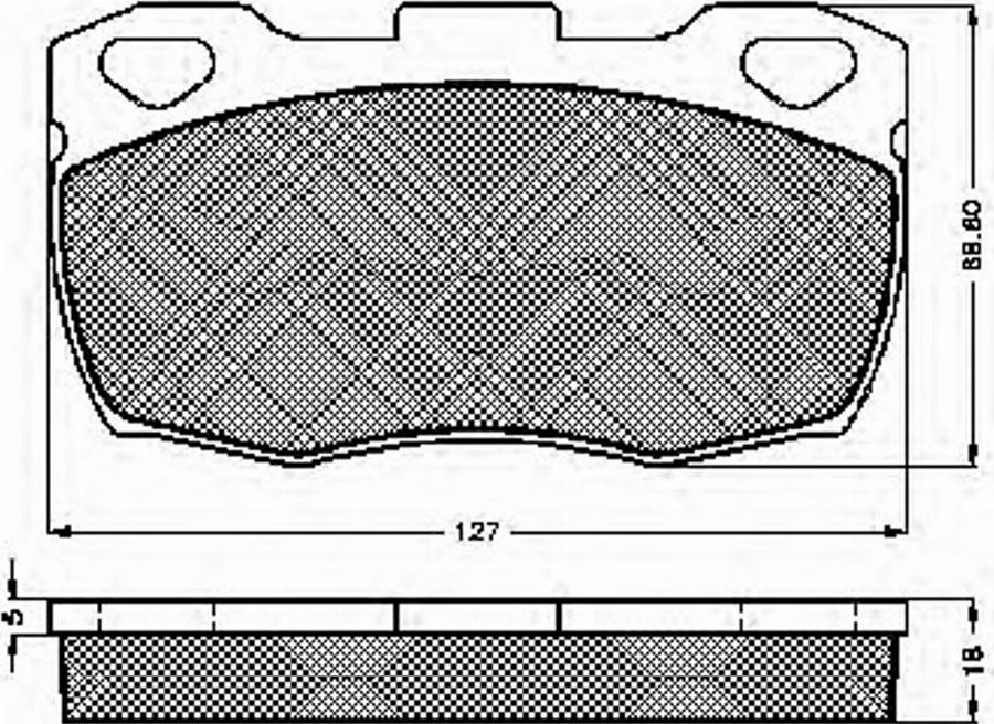 Spidan 31452 - Комплект спирачно феродо, дискови спирачки vvparts.bg