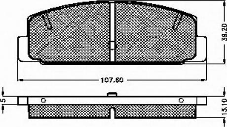 Spidan 31092 - Комплект спирачно феродо, дискови спирачки vvparts.bg