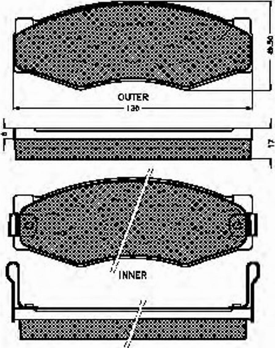 Spidan 31048 - Комплект спирачно феродо, дискови спирачки vvparts.bg