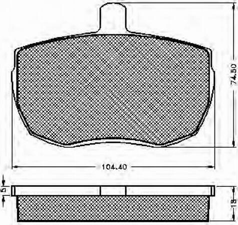 Spidan 31043 - Комплект спирачно феродо, дискови спирачки vvparts.bg