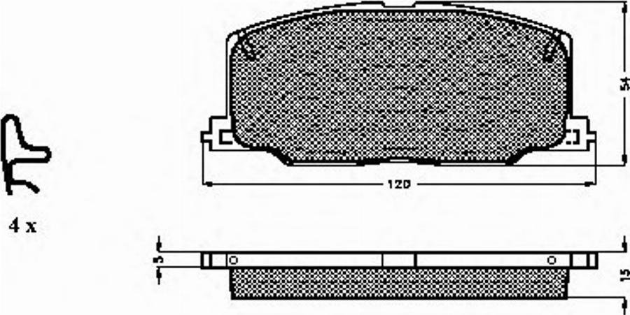 Spidan 31084 - Комплект спирачно феродо, дискови спирачки vvparts.bg