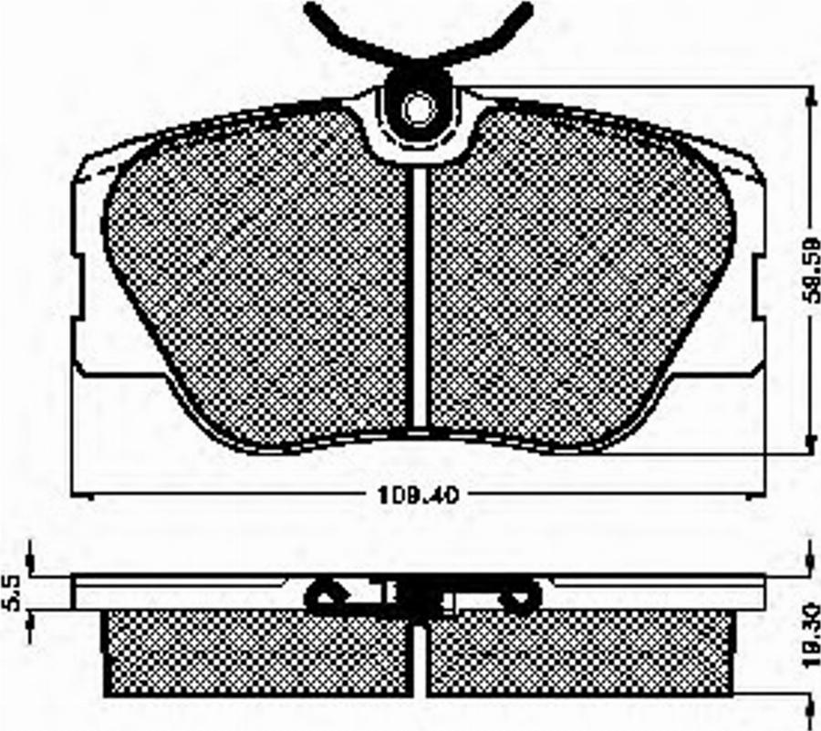 Spidan 31031 - Комплект спирачно феродо, дискови спирачки vvparts.bg