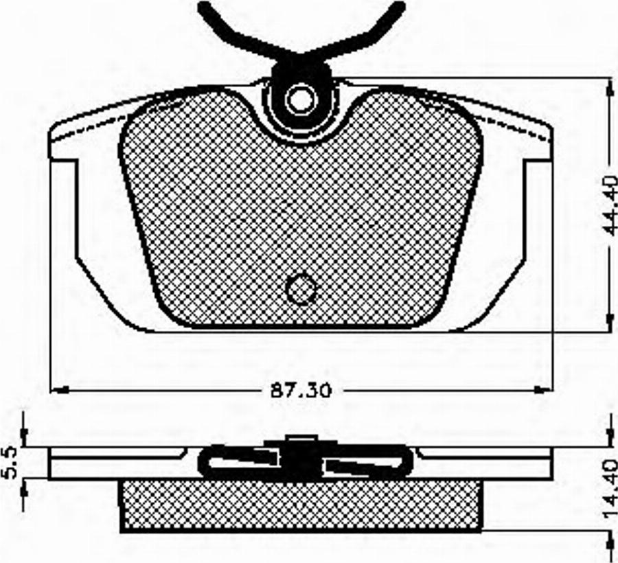 Spidan 31027 - Комплект спирачно феродо, дискови спирачки vvparts.bg