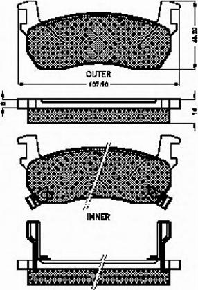 Spidan 31077 - Комплект спирачно феродо, дискови спирачки vvparts.bg