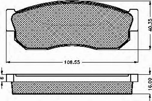 Spidan 31162 - Комплект спирачно феродо, дискови спирачки vvparts.bg