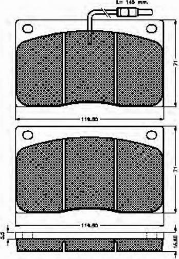 Spidan 31176 - Комплект спирачно феродо, дискови спирачки vvparts.bg