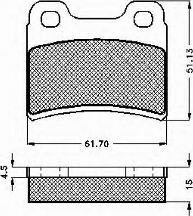 Spidan 31843 - Комплект спирачно феродо, дискови спирачки vvparts.bg