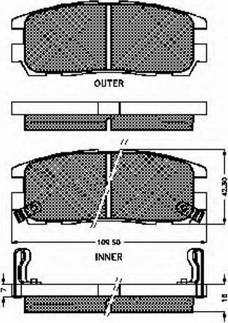 Spidan 31869 - Комплект спирачно феродо, дискови спирачки vvparts.bg