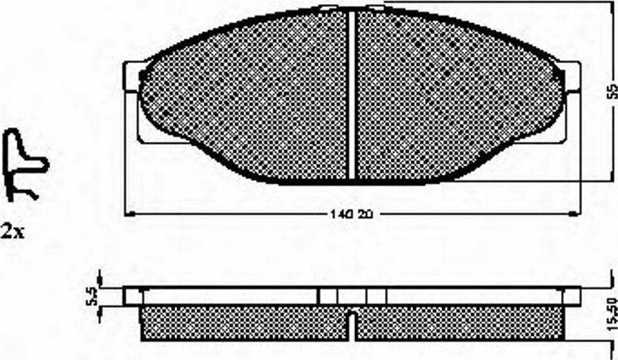 Spidan 31861 - Комплект спирачно феродо, дискови спирачки vvparts.bg